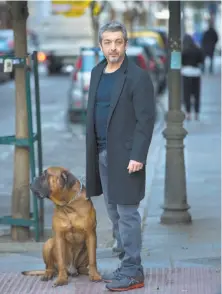  ?? FilmRise ?? Troilo as Truman and Ricardo Darín as Julián, a dying man seeking someone to adopt his dog, in “Truman.”