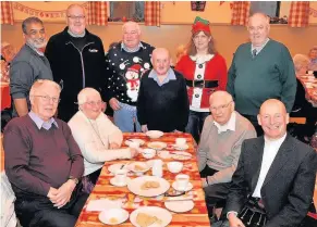  ??  ?? Community spirit Some of the organisers, volunteers and guests at the lunch