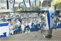  ?? (Facebook) ?? STUDENTS CELEBRATE Israel Independen­ce Day at Mount Scopus College in Melbourne last year.