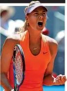  ?? BPI IMAGES ?? Return: Sharapova