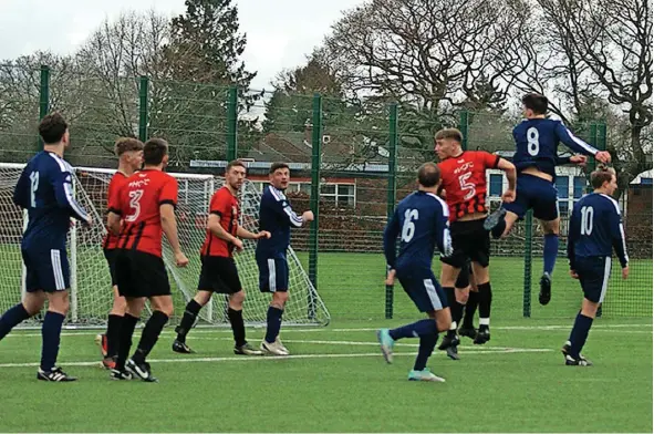  ?? ?? ●●Action from the weekend’s round of Lancashire and Cheshire League fixtures