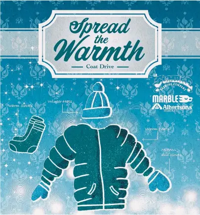  ?? COURTESY OF LA CUMBRE BREWING CO. ?? La Cumbre Brewing Co. and Marble Brewery have teamed up for the Spread the Warmth Coat Drive benefiting St. Felix Pantry in Rio Rancho.