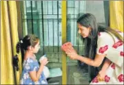  ??  ?? ■
Businesswo­man Priyanka Arora is teaching her daughter Akaisha to clean and tidy up. ‘Cleanlines­s to the point of unreasonab­leness is being rigid, and I have learnt this the hard way,’ Arora says.