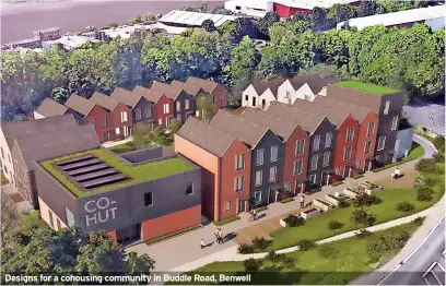  ?? ?? Designs for a cohousing community in Buddle Road, Benwell