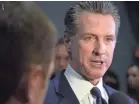  ?? GETTY IMAGES ?? Recent polls give Gov. Gavin Newsom an edge in the drive to remove him in the heavily Democratic state.