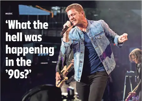  ?? MIIKKA SKAFFARI, FILMMAGIC ?? Rob Thomas and Matchbox Twenty are celebratin­g 20 years together and are co-headlining a tour with Counting Crows.