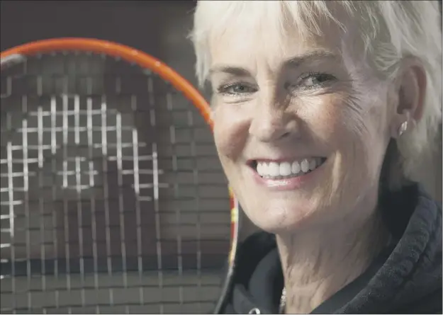  ?? Picture: Toby Williams ?? Judy Murray has been told by her two tennis star sons that she works too hard but she says she is only doing
what she needs to do for Scottish tennis