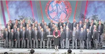  ??  ?? The Froncysyll­te Male Voice Choir come to Floral Hall Southport this weekend