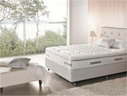  ??  ?? Sealy mattresses are of great quality and are used by many internatio­nal hotels.