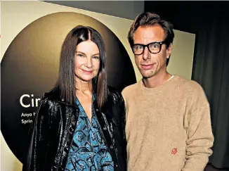  ??  ?? No barriers: women like Dame Natalie Massenet, here with partner Erik Torstensso­n, are leading an ageless generation