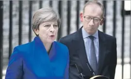  ?? Facundo Arrizabala­ga European Pressphoto Agency ?? PRIME MINISTER Theresa May avoided questions about whether she would remain in office for the duration of “Brexit” negotiatio­ns, set to begin this month.