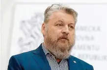  ?? FOTO MAFRA – J. STADLER ?? Poslanec Jan Richter včera na tiskové konferenci