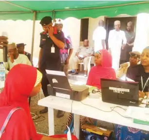  ??  ?? The registrati­on centre at Bauchi Local Government after the flag off ceremony.