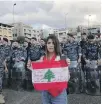  ??  ?? Protests have paralysed Lebanon for months