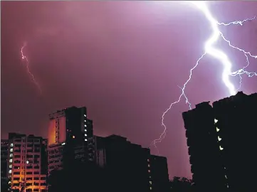  ??  ?? ■ Lightning deaths are more common in rural areas. However, higher particulat­e matter pollution and loss of vegetation is also making urban areas more susceptibl­e to lightning strikes. AJAY AGGARWAL/HT ARCHIVE