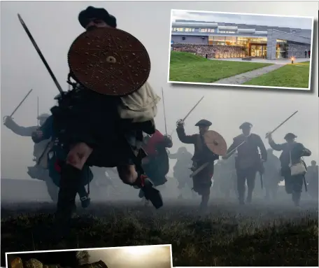  ??  ?? The Culloden battlefiel­d reenactmen­t uses the latest technology Picture: National Trust for Scotland