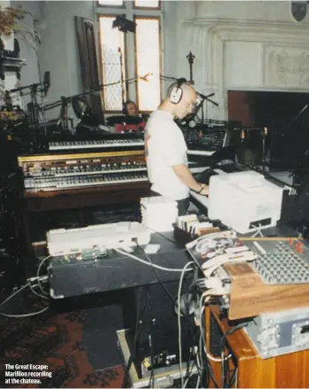  ??  ?? THE GREAT ESCAPE: MARILLION RECORDING AT THE CHATEAU.