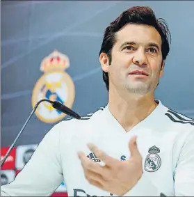  ?? FOTO: EFE ?? Santiago Solari, en la previa del partido ante el Real Betis