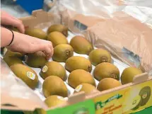  ??  ?? Zespri’s SunGold golden kiwifruit is a popular variety in both New Zealand and China.