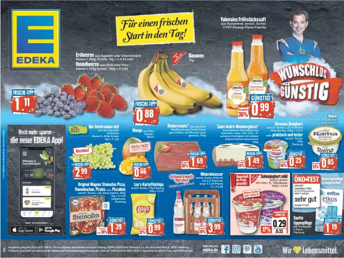  ?? Jetzt herunterla­den: aus der Republik Südafrika Klasse II, 400g Schale 1kg = € 7,48 oder versch. Sorten, z.B. Pizza Salami, 320g 1kg = € 4,34 tiefgefror­en Packung aus Peru Klasse I Stück versch. Sorten, 175g Packung 100g = € 0,57 zart gereiftes geschnitte ??