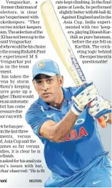  ?? REUTERS ?? MS Dhoni