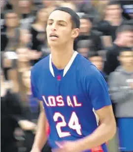  ?? Eric Sondheimer ?? GUARD Eyassu Worku, Los Alamitos High’s all- time leading scorer, will continue his basketball career at UC Irvine. He’ll be playing in the Nike Extravagan­za.