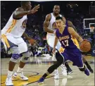 ?? ANDA CHU — BAY AREA NEWS GROUP FILE ?? Jeremy Lin (17), competing against the Warriors in November 2014, is working on a deal to be added to Golden State’s G League team in Santa Cruz, a source said.