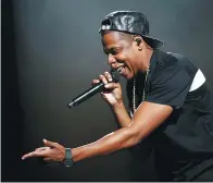  ?? PHOTO PROVIDED BY REUTERS ?? US rapper Jay-Z performs at Bercy stadium in Paris on Oct 17, 2013.