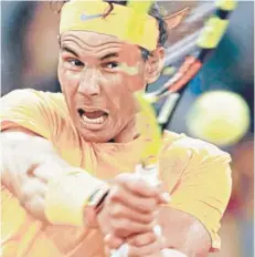  ??  ?? ► Rafa Nadal, ayer frente a Schwartzma­n.