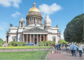  ?? ?? 聖彼得堡的聖埃錫大教­堂，是全蘇聯最大的東正教­堂。