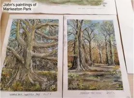  ?? ?? John’s paintings of Markeaton Park