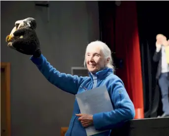  ??  ?? Despite the fact that we are living in ‘dark times,’ Dr Jane Goodall is optimistic about the future thanks to informed young people, scientific advancemen­ts, the resilience of nature and ‘the indomitabl­e human spirit.’