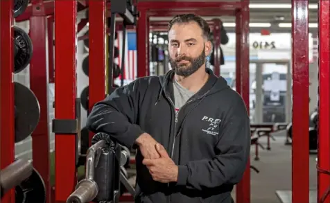  ?? Steph Chambers/Post-Gazette ?? Owner Joseph A. Joseph reopened Prep Training & Fitness Systems in Mercer County despite Gov. Tom Wolf’s order.