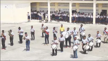  ??  ?? Cadets from New Amsterdam impressed the crowd with their drum display.