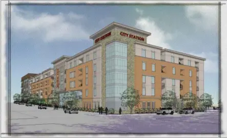 ?? IMAGE PROVIDED ?? City Station North will be located at 141Congres­s St. in downtown Troy.