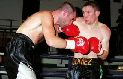  ??  ?? BEST AND WORST: Stopping Gary Thornhill in 1999 is Gomez’s favourite memory [above] but he admits he was a different fighter by
the time he was matched with the rising Amir Khan nine years later