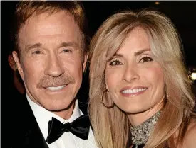  ??  ?? Agonising condition: Film star Chuck Norris and his wife Gena