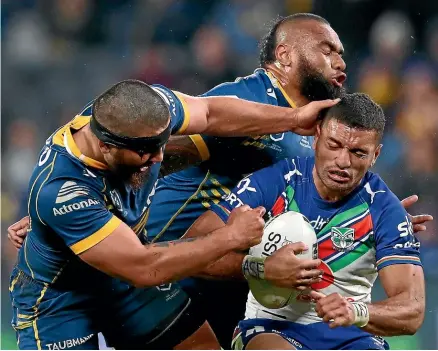  ?? GETTY IMAGES ?? Even though the Warriors’ season is basically over, Marcelo Montoya is looking to keep his team-mates motivated for tomorrow’s game against the Rabbitohs.