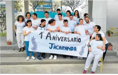  ?? ?? El Centro de Día Jacaranda de Jerez celebra su primer aniversari­o.