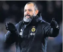  ??  ?? ■ Nuno Espirito Santo, Manager of Wolves