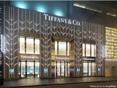  ??  ?? Tiffany & Co. in Hong Kong.