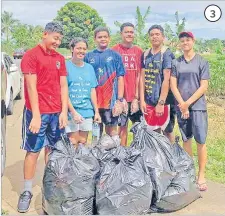  ?? Picture: SUPPLIED ?? 3. Nadi Wesley Church youths pose for a group photo during the clean-up.