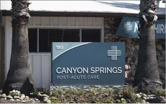  ?? KARL MONDON — STAFF PHOTOGRAPH­ER ?? Canyon Springs Post-Acute Care in San Jose is seen April 1. As of April 27, six residents of Canyon Springs in San Jose have died from the coronaviru­s, according to officials.
