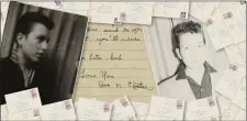  ?? NIKKI BRICKETT — RR AUCTION — THE ESTATE OF BARBARA HEWITT VIA AP ?? This Sept. 2022 photo shows a personal collection of love letters written by Bob Dylan to his high school sweetheart in the late 1950s. The personal collection of love letters are up for auction.