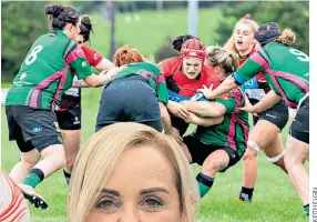  ??  ?? Mums on a mission: Tracey Neville (with baby Nev, below) and Sorcha Mac Laimhin (right) are encouragin­g new mothers to return to sport