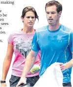  ??  ?? Andy with former coach Amelie Mauresmo