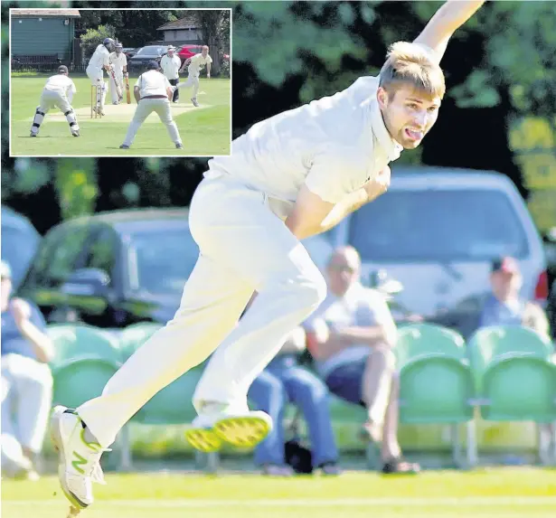  ?? New Ormskirk skipper Nicky Caunce is hopeful of another silver-laden season; inset, all-rounder Ryan Maddock, seen here bowling during his time with Northern, has arrived from Lytham Peter Rogan ??