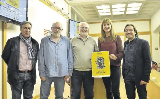  ?? SILVIA CANUT ?? José Luis Corral, Vicente Guerrero, José Ignacio López Susín, Olga Asensio y Nacho Escuín