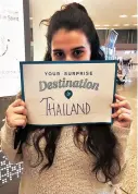  ??  ?? Diana, who travelled to Thailand for her sister’s 25th birthday on a limited budget; Tripsurpri­ser co-founder Shrutti Rajgarhia