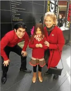  ?? SUBMITTED PHOTO ?? Kay Rinko and granddaugh­ter Saya with Aram Demirjian, guest conductor of the Philadelph­ia Orchestra Family Concerts.